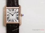 Swiss Replica ZF Cartier Tank Solo Watch Rose Gold Case 